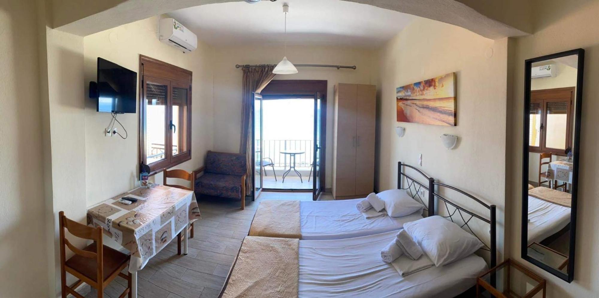 Diolkos Apartement Néa Róda Szoba fotó